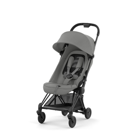 Cybex Coya Wózek Spacerowy Rama Matt Black Mirage Grey + Cybex Coya Moskitiera Black