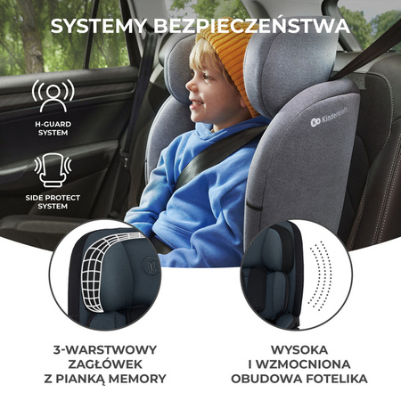 Kinderkraft Oneto 3 I-Size Fotelik Samochodowy 9-36 kg Graphite Black