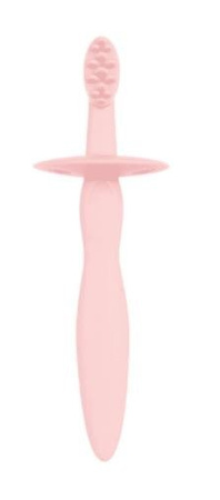 Canpol babies silikonowa szczoteczka- gryzaczek z ogranicznikiem 51/500_pin Różowy