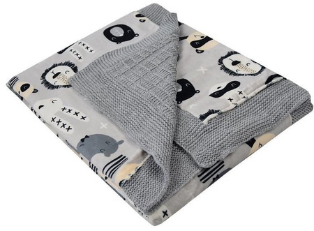 Kocyk Dzianinowy PLE-25   PLE-25 Zwierzęta Maski