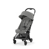 Cybex Coya Wózek Spacerowy Rama Matt Black Mirage Grey + Cybex Coya Moskitiera Black