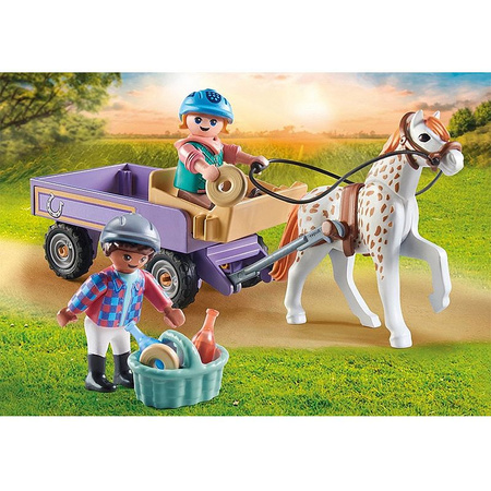 PLAYMOBILE Horse of Waterfall Powóz kucyków 71496