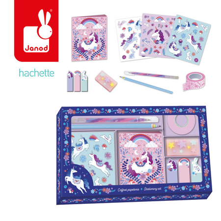 Janod Zestaw piśmienniczy Jednorożce Kraina snów 6+