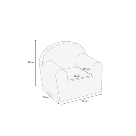 Albero Mio Velvet Fotelik Popiel V102