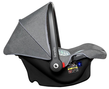Lionelo Noa Plus Fotelik Samochodowy 0-13kg Grey Scandi