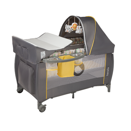 Lionelo Sven Plus Łóżeczko Turystyczne Yellow Scandi