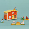 Janod Drewniany domek Farma Mój pierwszy kurnik 18 m+