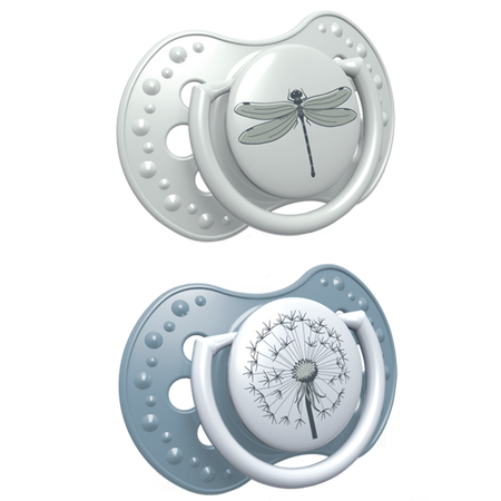 Lovi Dynamiczny Smoczek Uspokajający 18m+ Silikonowy 2szt. 22/875 Botanic Boy