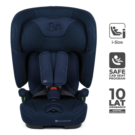 Kinderkraft FIX2GO Fotelik Samochodowy 9-36 kg Niebieski
