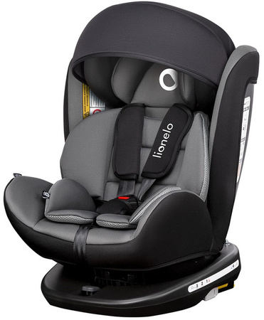 [OUTLET] Lionelo Bastiaan 360° Fotelik Samochodowy  0-36kg Grey/Black