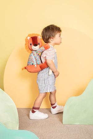 Lilliputiens Miękki plecak przytulanka Lew Jack