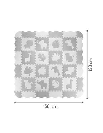 Momi Zawi Mata Piankowa 2w1 Puzzle Szara