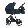 Roan Ivi 2.0 Wózek Głęboko-Spacerowy Mystic Blue + Cybex Aton B2 i-Size Fotelik Samochodowy 0-13kg + Baza One Volcano Black