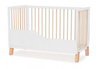 Kinderkraft Lunky XL Łóżeczko Drewniane Barierka White