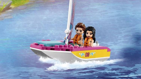 Lego Friends Leśny Mikrobus Kempingowy i Żaglówka