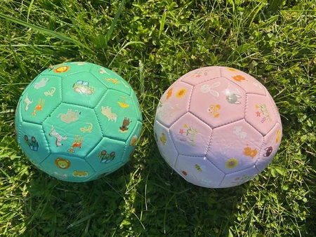 Happy World Piłka z imitacji skóry Safari mint