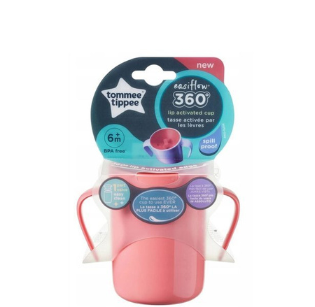 Tommee Tippee Kubek 360 z Uchwytami 200ml Róż