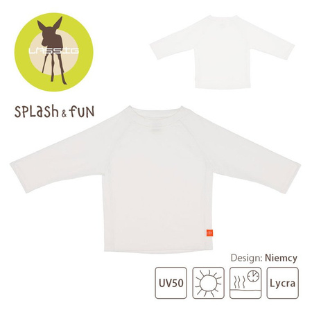 Lassig Koszulka do pływania z długim rękawem White UV 50+