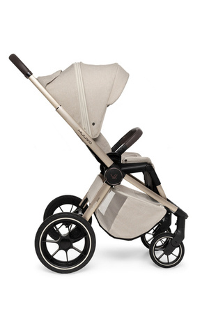 Muuvo Quick Boho Wózek Głęboko-Spacerowy Brown + Cybex Aton B2 i-Size Fotelik Samochodowy 0-13kg + Baza One Volcano Black