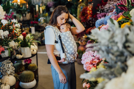 LennyLamb Nosidełko LennyLight Z Tkaniny Żakardowej 100% Bawełna, Rozmiar Standard - Polka Dots Plop
