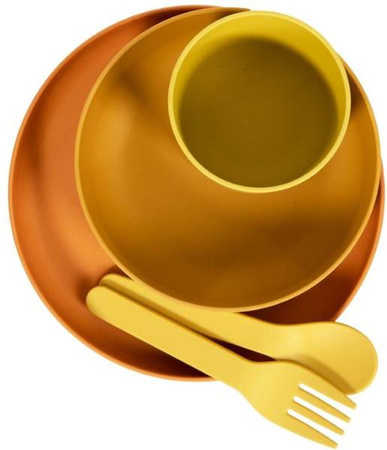 Bo Jungle Zestaw Naczyń BioPlastik CPLA Ochre