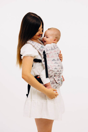 LennyLamb Nosidełko LennyLight Z Tkaniny Żakardowej 61% Bawełna, 39% Wiskoza Bambusowa, Rozmiar Standard - Eagle Rocks - Peak