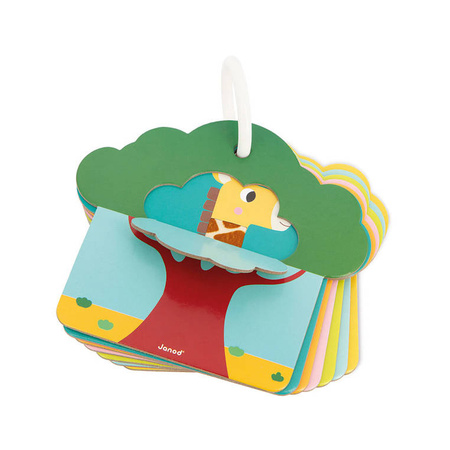 Janod Karty sensoryczne Sawanna 7 elementów 12 m+