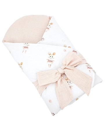 EKO ROŻEK BAWEŁNIANO-MUŚLINOWY RO-36 MYSZKA BALERINA