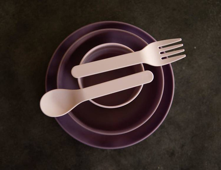 Bo Jungle Zestaw Naczyń BioPlastik CPLA purplepink 