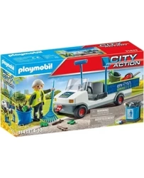 Playmobil Sprzątanie Miasta Samochodem Elektrycznym