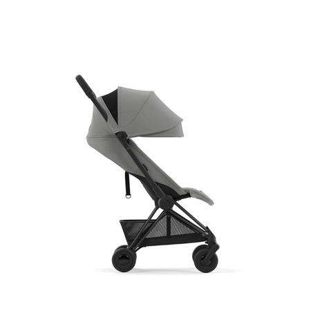 Cybex Coya Wózek Spacerowy Rama Matt Black Mirage Grey + Cybex Coya Moskitiera Black