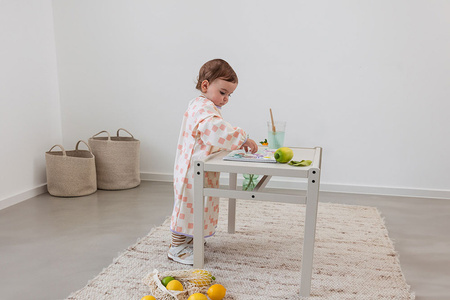 Lassig Fartuch z długim rękawem wodoodporny Happy Fruits Peach