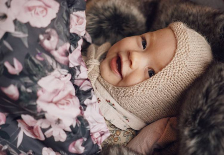 Makaszka Śpiworek Premium Do Wózka 0-18m Night Flowers