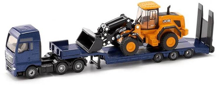 Siku Super Man Truck With Low Loader And Jcb Wheel Loader