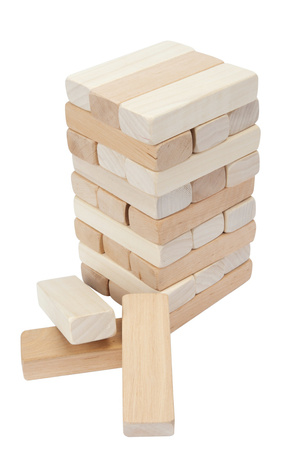 Zabawkarstwo Bączek, KLOCKI DREWNIANE - WIEŻA MAŁA-30 EL/4