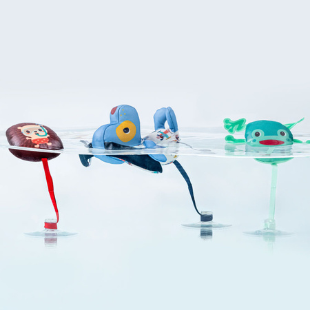 Lilliputiens Zestaw 3 zabawek do kąpieli z przyssawkami Piesek Jules 3 m+