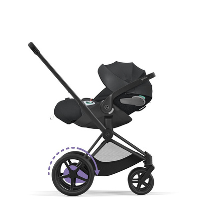 [OUTLET] Cybex e-Priam 3.0 Rama w Zestawie ze Stelażem Siedziska Matt Black