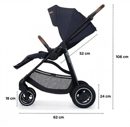 Kinderkraft All Road Wózek Spacerowy Nature Vibes Green