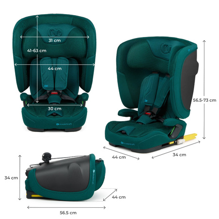 Kinderkraft FIX2GO Fotelik Samochodowy 9-36 kg Zielony