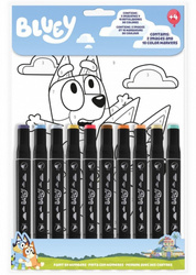 Kids Euroswan Kolorowanka po numerach zestaw z mazakami Bluey