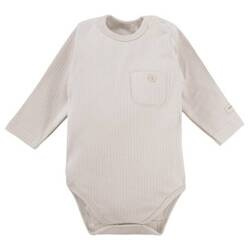 Eevi Simply Comfy Body z Długim Rękawem Niemowlęce Dla Dziewczynki Rozmiar 80 (75 - 80 cm) Beżowe