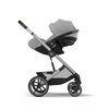 Cybex Balios S Lux 2.0 Wózek Głęboko-Spacerowy Stone Grey + Cloud G I-Size Fotelik Samochodowy 0-13kg + Baza G + Osłony Przeciwdeszczowe + Adaptery