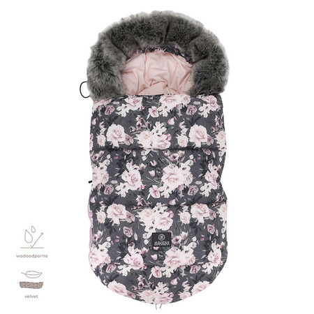 Makaszka Śpiworek Premium Do Wózka 0-18m Night Flowers