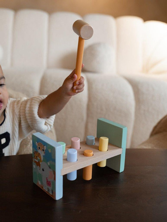 Joueco The Wildies Famil Drewniana przebijanka z młotkiem