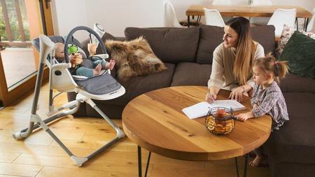 Lionelo Niles Krzesełko Do Karmienia Grey