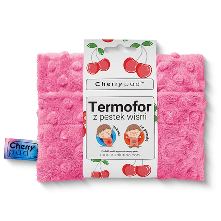 Cherrypad Minky Termofor z Pestek Wiśni Różowy