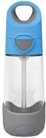B. Box Butelka Tritanowa Ze Słomką 450 ml Blue Slate