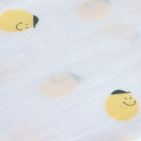 Lassig Bambusowa pieluszka otulacz Zestaw 3 szt. 80x80cm Happy Fruits lemon