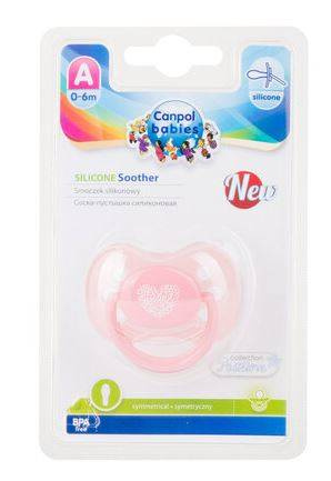 Canpol Babies Pastelove Smoczek Uspokajający Silikonowy Symetryczny 0-6m 