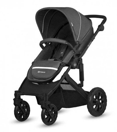 Kinderkraft Prime Lite Wózek Głęboko-spacerowy 2w1 Black Anthracite